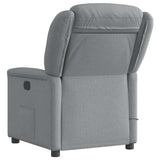 Fauteuil de massage inclinable Gris clair Tissu