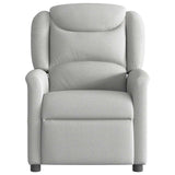 Fauteuil de massage inclinable gris nuage tissu