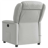 Fauteuil de massage inclinable gris nuage tissu