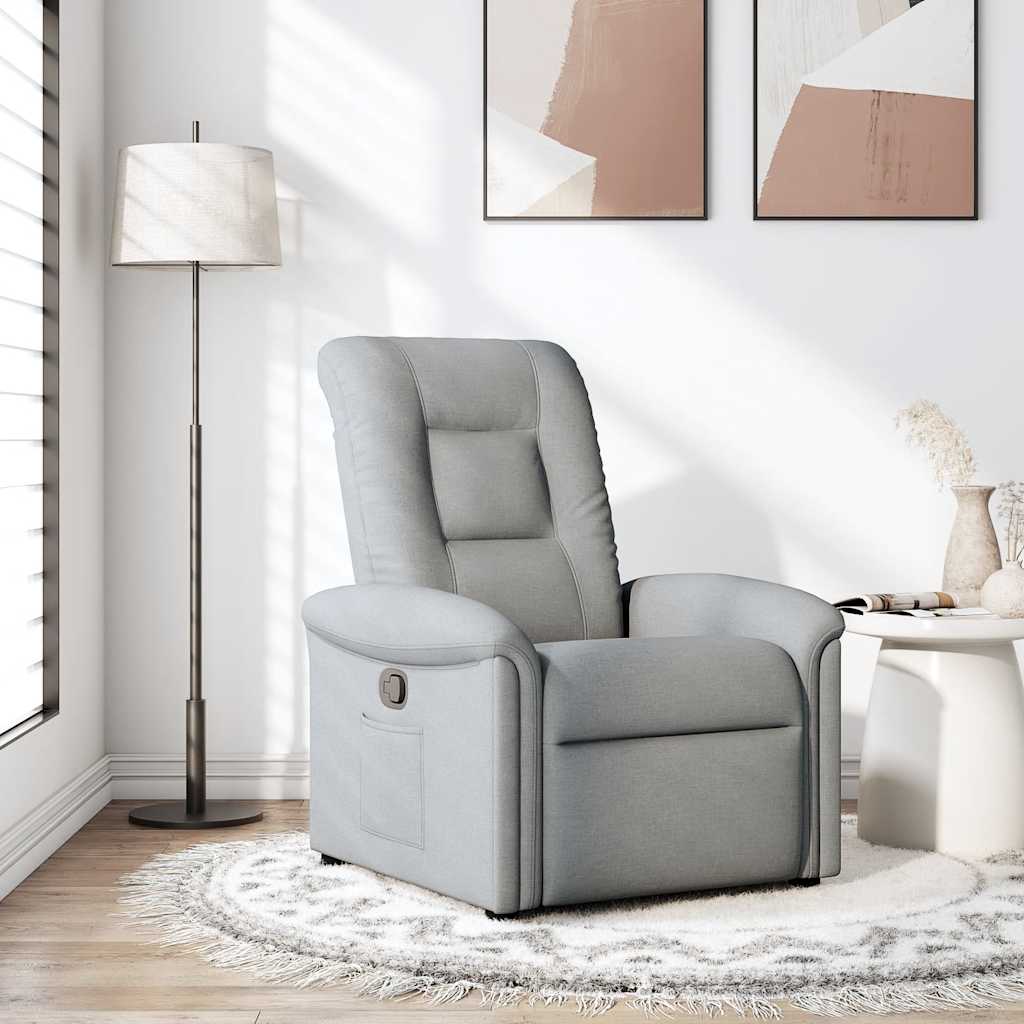 Fauteuil inclinable Gris clair Tissu