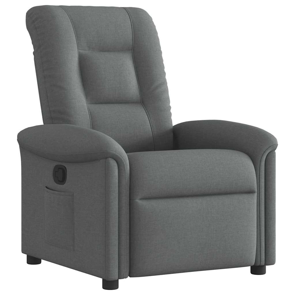 Fauteuil inclinable Gris foncé Tissu