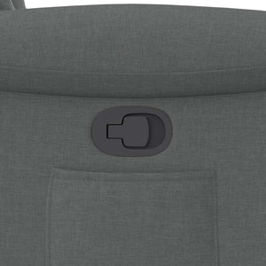 Fauteuil inclinable Gris foncé Tissu