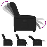 Fauteuil inclinable Noir Tissu