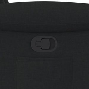 Fauteuil inclinable Noir Tissu