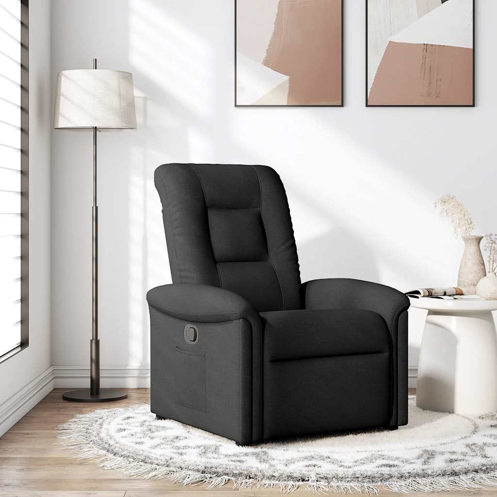 Fauteuil inclinable Noir Tissu