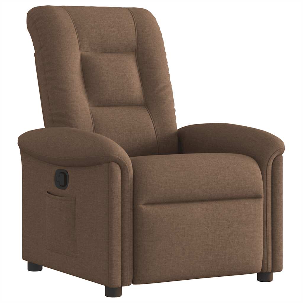 Fauteuil inclinable Marron Tissu