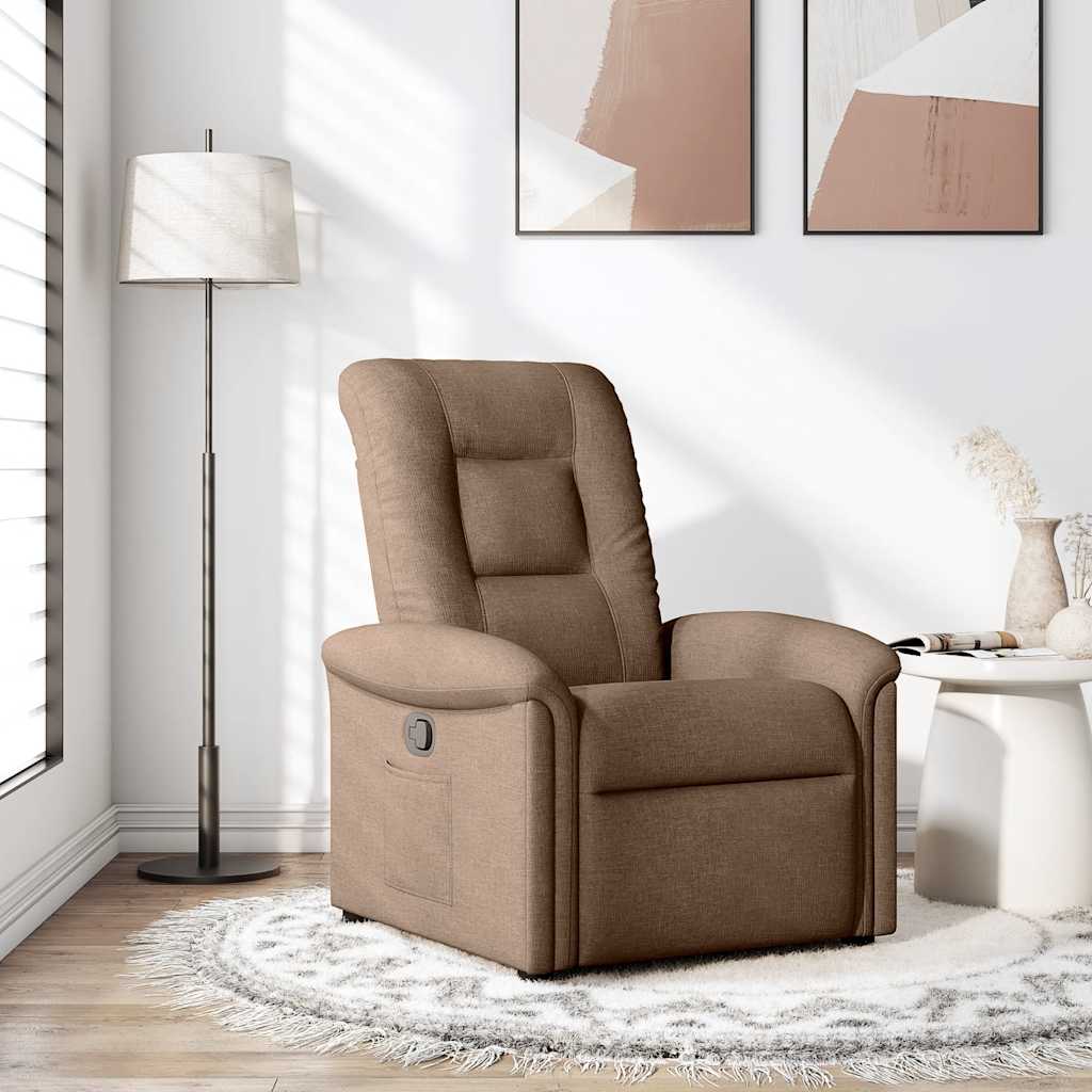 Fauteuil inclinable Marron Tissu