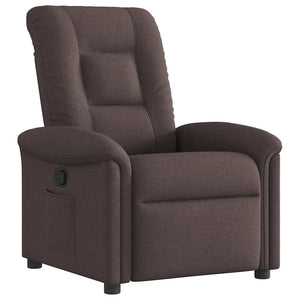 Fauteuil inclinable Marron foncé Tissu