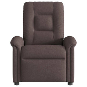 Fauteuil inclinable Marron foncé Tissu