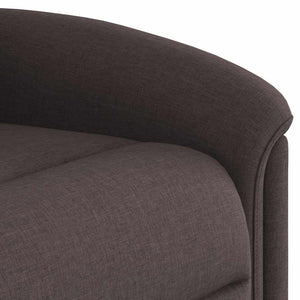 Fauteuil inclinable Marron foncé Tissu