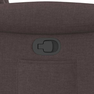 Fauteuil inclinable Marron foncé Tissu