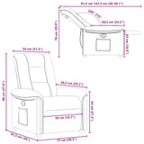 Fauteuil inclinable Taupe Tissu