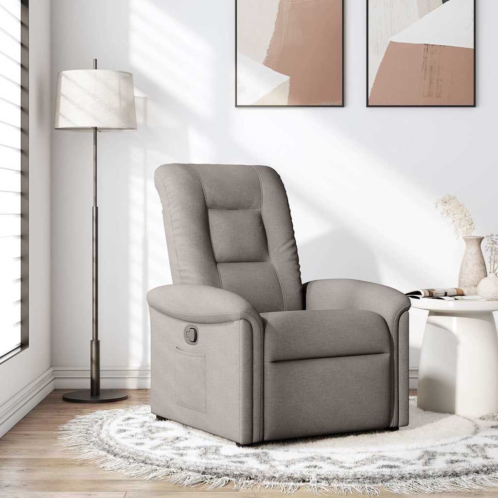 Fauteuil inclinable Taupe Tissu