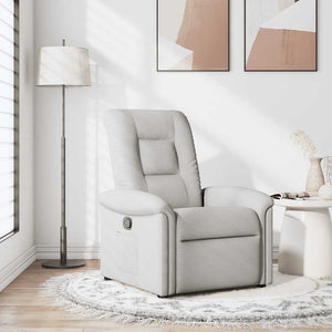 Fauteuil inclinable gris nuage tissu