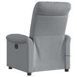 Fauteuil de massage inclinable Gris clair Tissu