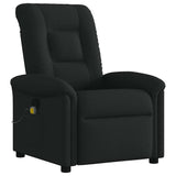 Fauteuil de massage inclinable Noir Tissu