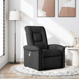 Fauteuil de massage inclinable Noir Tissu