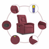 Fauteuil de massage inclinable Rouge bordeaux Tissu