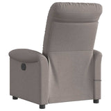 Fauteuil de massage inclinable Taupe Tissu