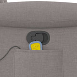 Fauteuil de massage inclinable Taupe Tissu