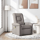 Fauteuil de massage inclinable Taupe Tissu