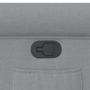 Fauteuil inclinable Gris clair Tissu