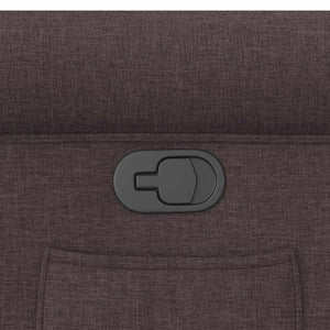Fauteuil inclinable Marron foncé Tissu