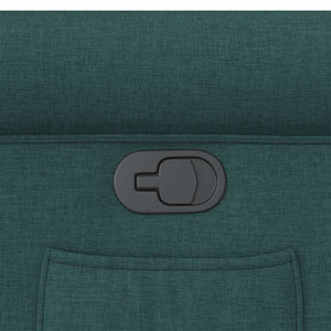Fauteuil inclinable Vert foncé Tissu