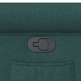 Fauteuil inclinable Vert foncé Tissu