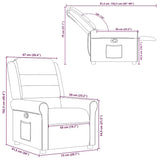 Fauteuil inclinable Vert foncé Tissu