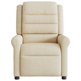 Fauteuil inclinable Crème Tissu