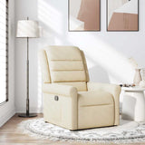 Fauteuil inclinable Crème Tissu