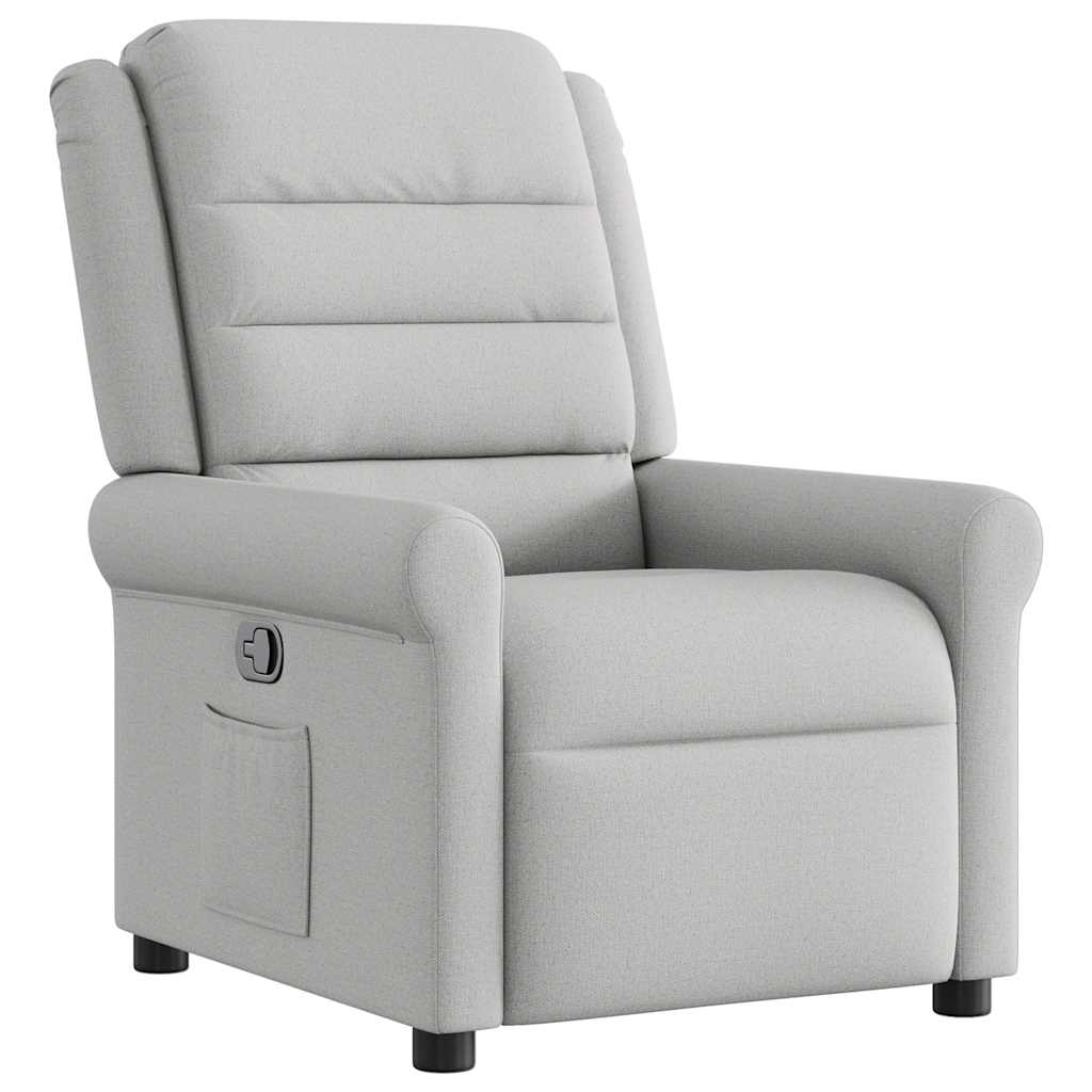 Fauteuil inclinable gris nuage tissu