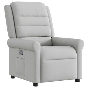 Fauteuil inclinable gris nuage tissu