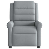 Fauteuil de massage inclinable Gris clair Tissu