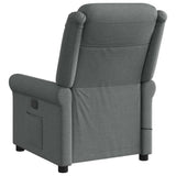 Fauteuil inclinable de massage en tissu gris foncé