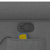 Fauteuil inclinable de massage en tissu gris foncé