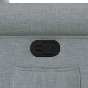 Fauteuil inclinable Gris clair Tissu