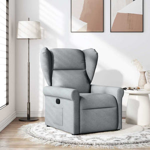 Fauteuil inclinable Gris clair Tissu