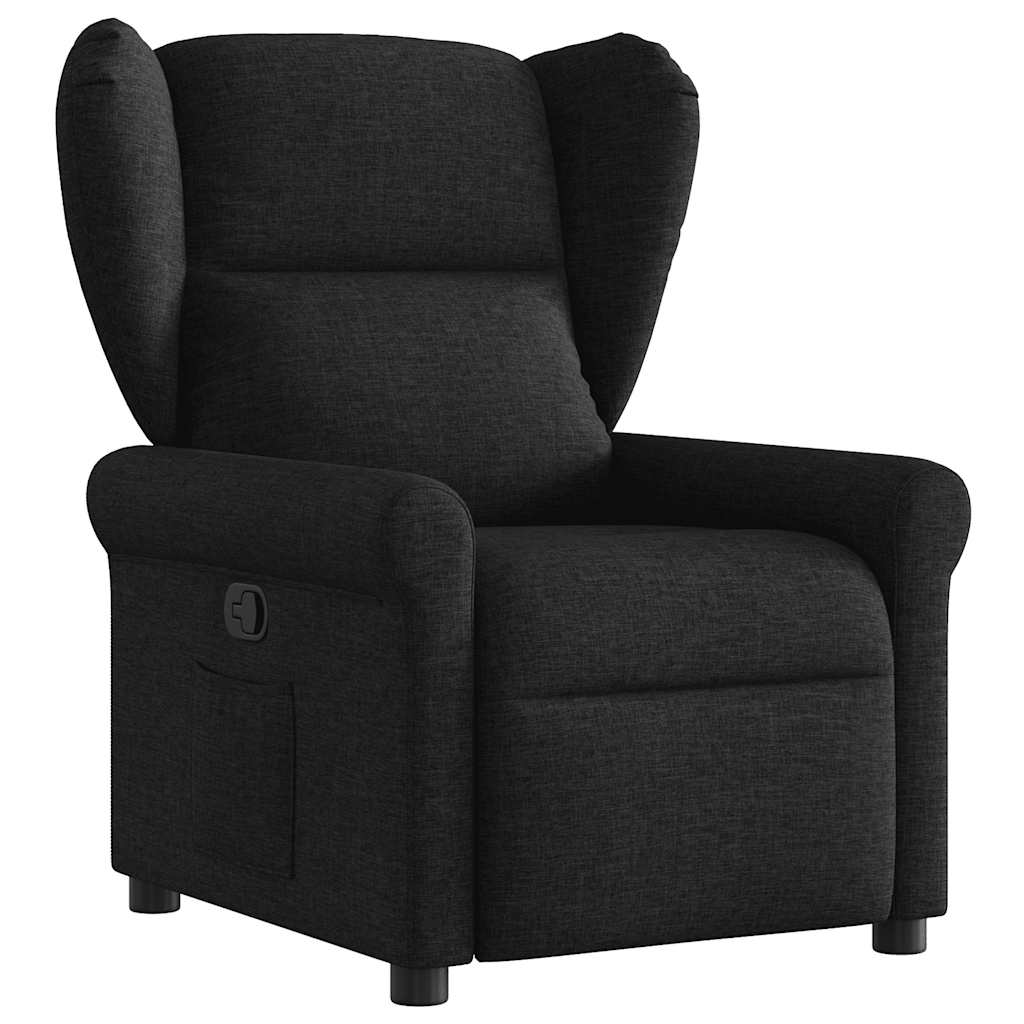 Fauteuil inclinable Noir Tissu