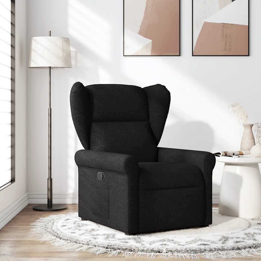 Fauteuil inclinable Noir Tissu