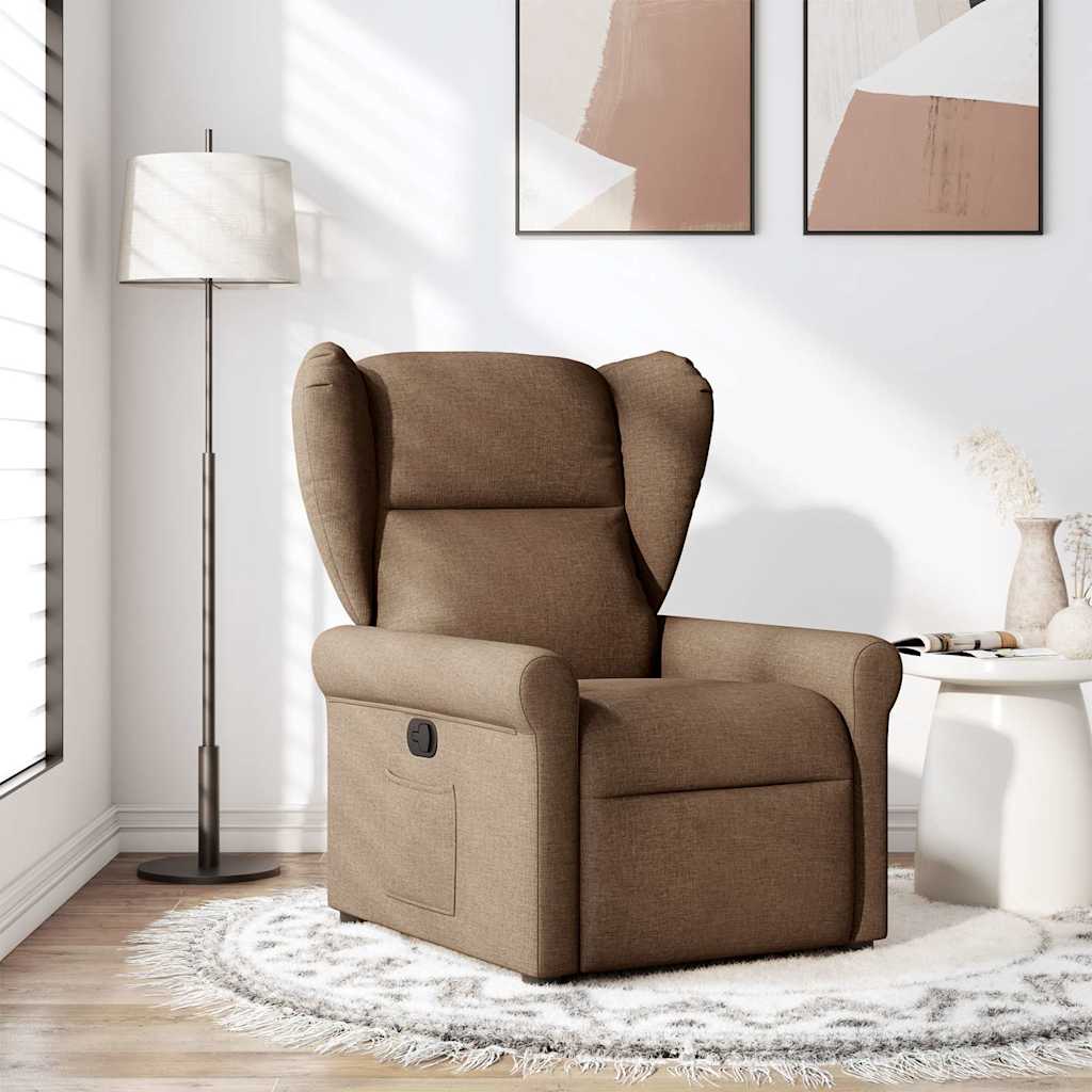 Fauteuil inclinable Marron Tissu