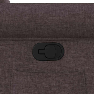 Fauteuil inclinable Marron foncé Tissu