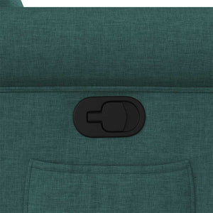 Fauteuil inclinable Vert foncé Tissu