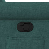 Fauteuil inclinable Vert foncé Tissu