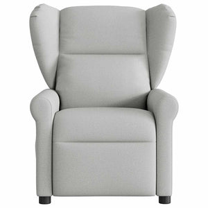 Fauteuil inclinable gris nuage tissu