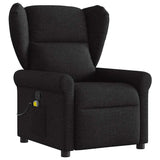 Fauteuil de massage inclinable Noir Tissu