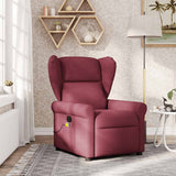 Fauteuil de massage inclinable Rouge bordeaux Tissu
