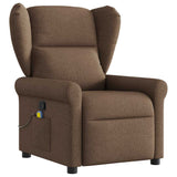 Fauteuil de massage inclinable Marron Tissu