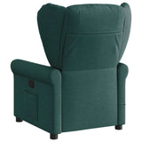 Fauteuil de massage inclinable Vert foncé Tissu